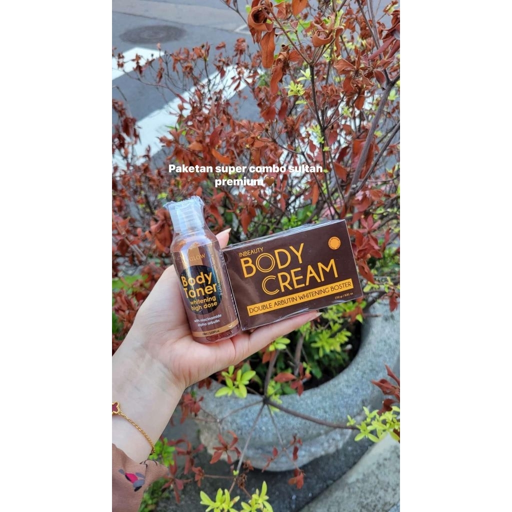 PAKET HEMAT 1 BODY CREAM YS GLOW + 1 TONER YS GLOW