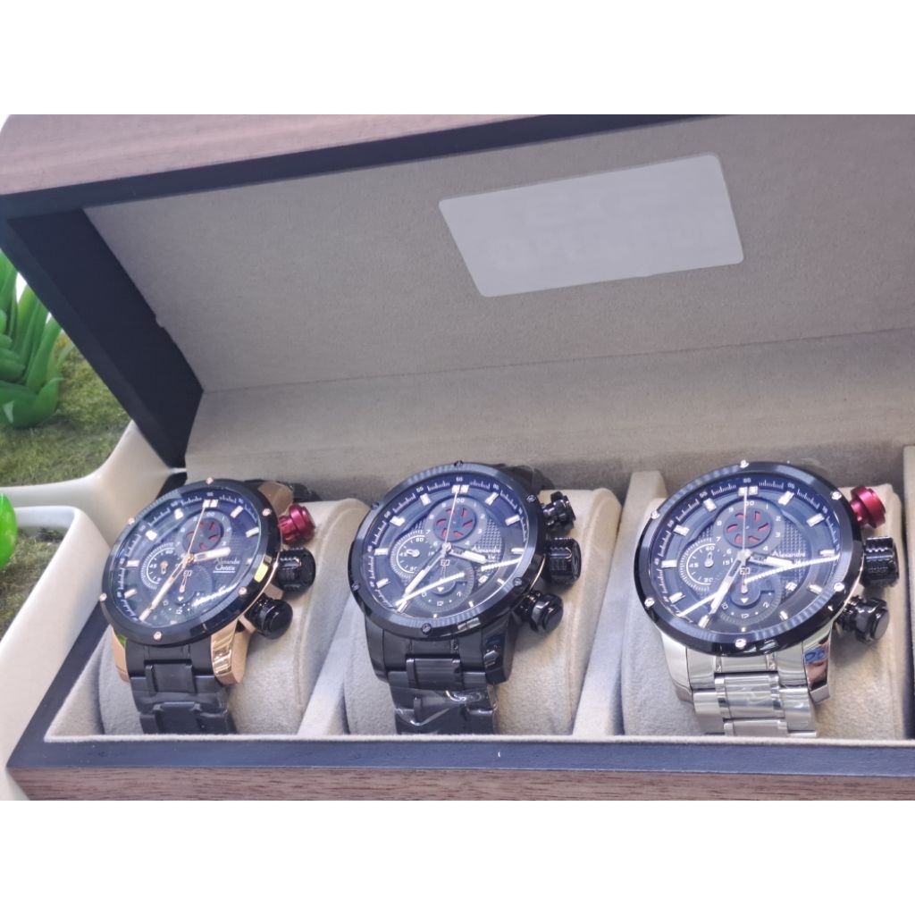 Jam tangan pria Alexandre Christie AC 6239 MC Stainless Steel Original