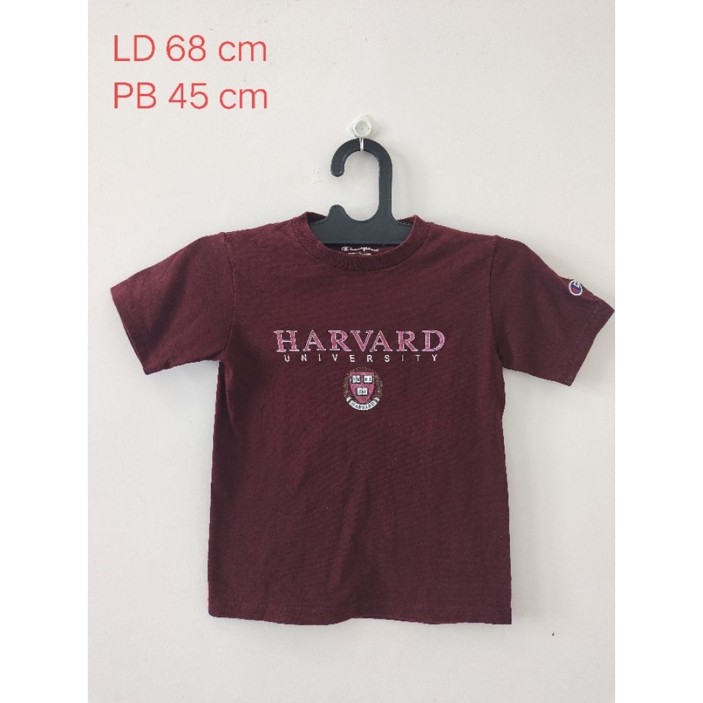 Kaos Anak Unisex Original Harvard University Preloved Size umur 4 - 5 Tahun