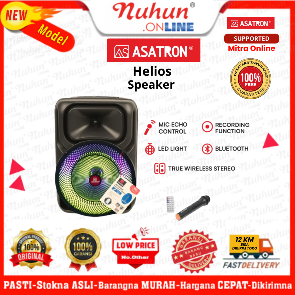 Asatron Speaker Helios 8Inch Bluetooth