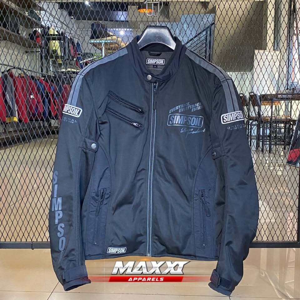 Jaket motor Simpson | NORIX Grey | Jaket riding pria | Original Simpson