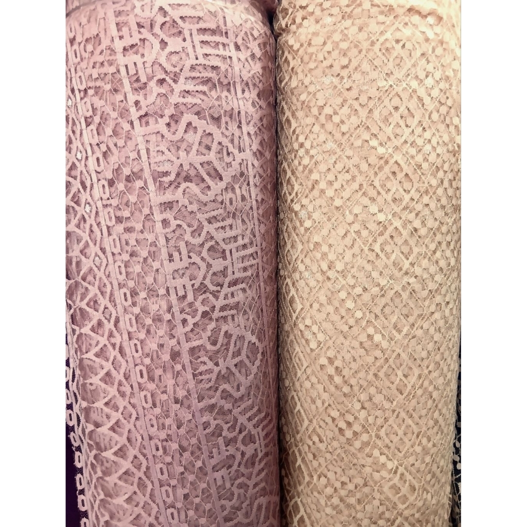 1/2 meter Kain Brokat | Bahan Brokat | Kain Meteran | Brokat Polos | Bahan Import