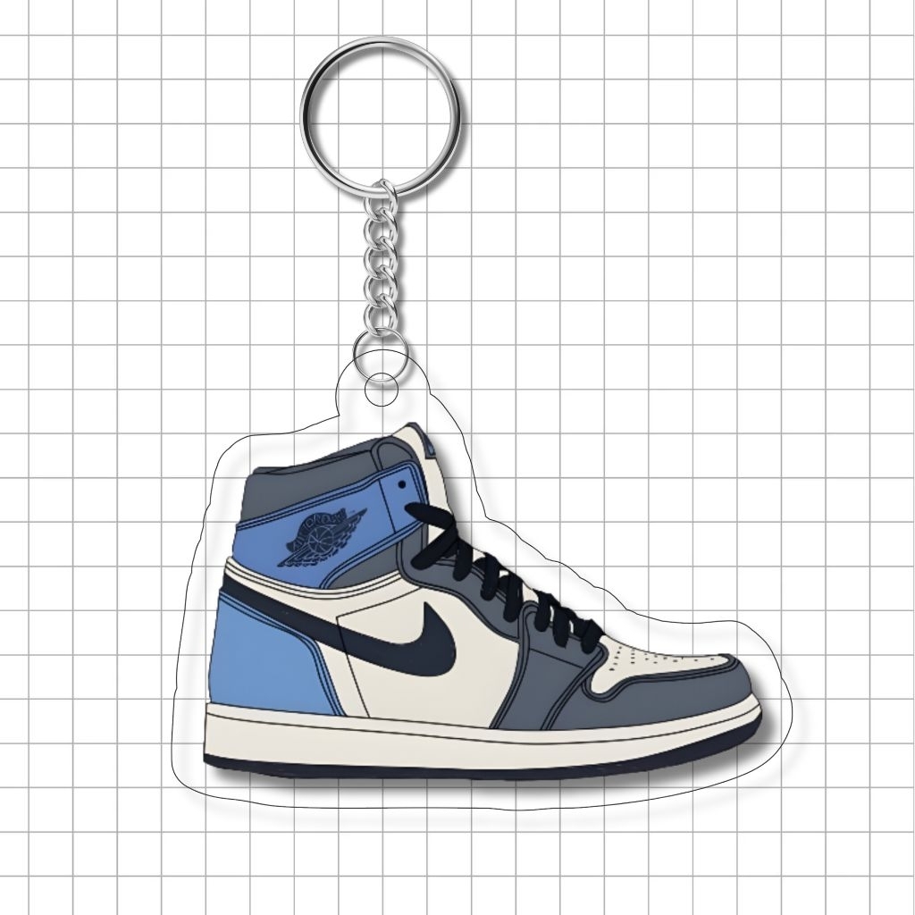 Gantungan Kunci AJ 1 x Dior Motif Christian Dior