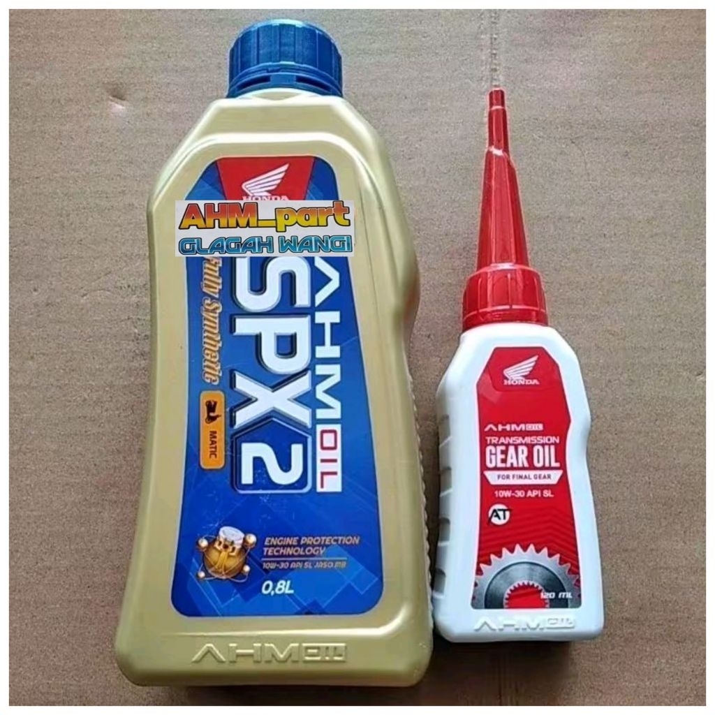 Oli spx2 & oli gardan ahm satu paket termurah asli