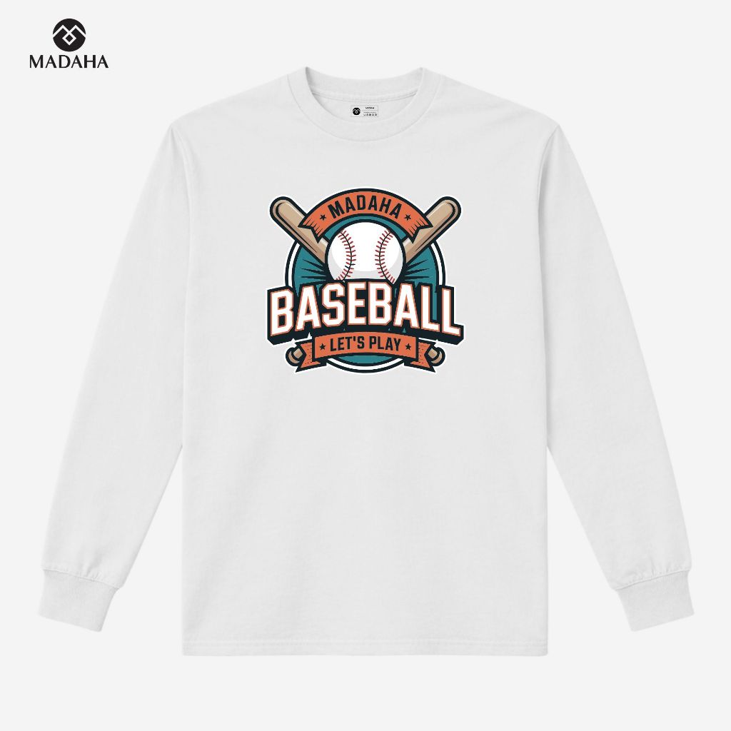 Madaha Kaos Baju Lengan Panjang Baseball Athlete League