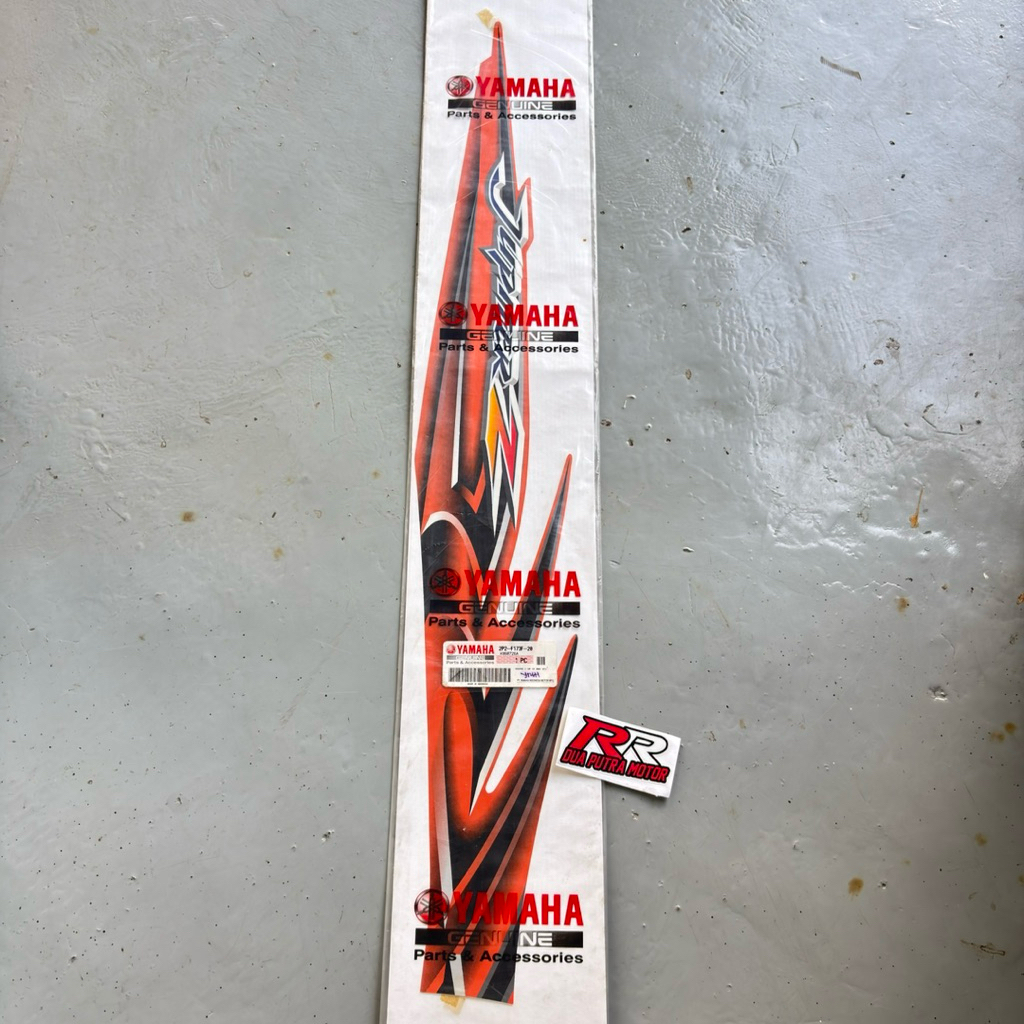 grafik 2 Striping original ori yamaha jupiter z burhan buek tahun 2006 orange oren 2P2 20