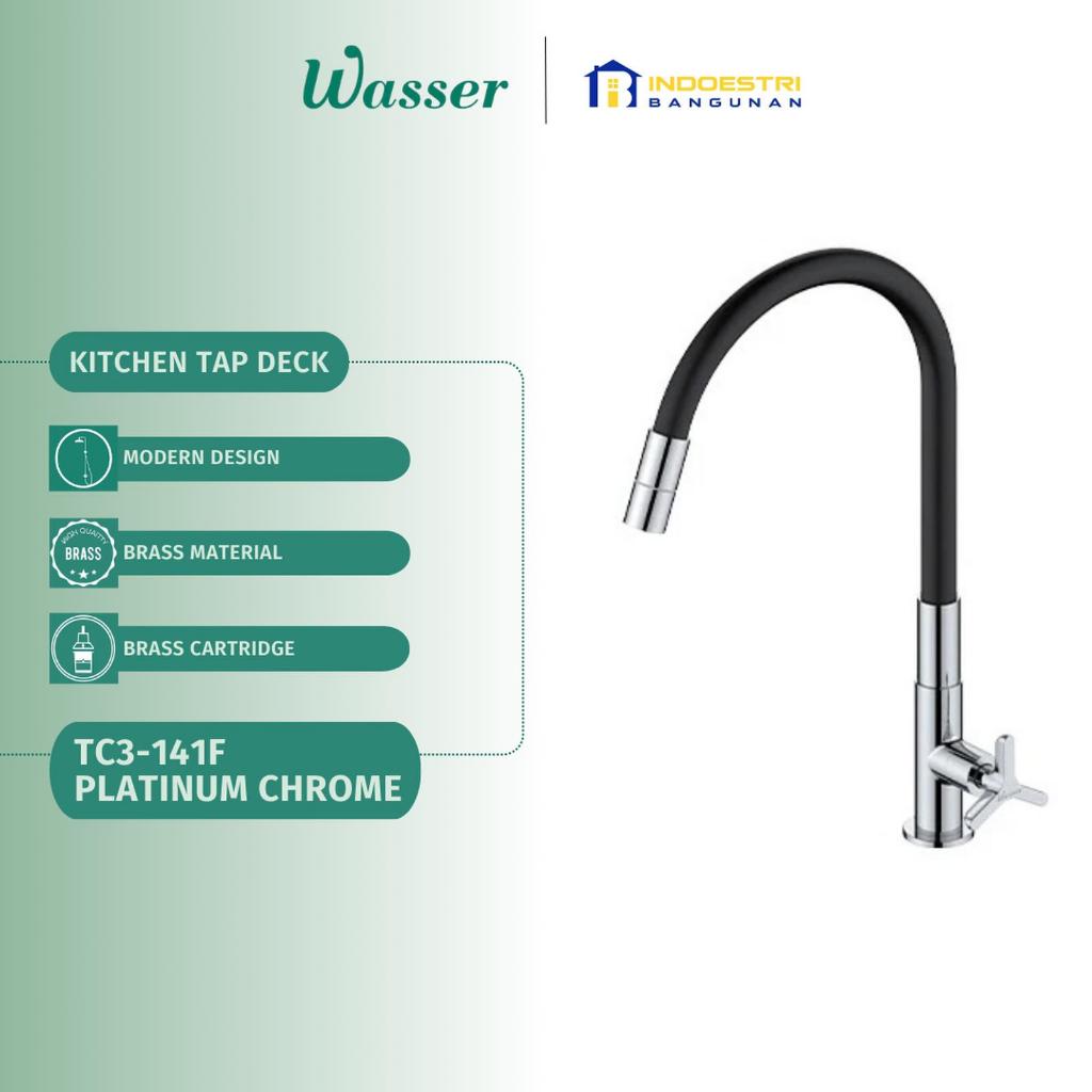 Kran Sink Cuci Piring Meja Wasser TLX 041F Platinum Chrome / Wasser Keran Cuci Piring / Kran Sink Fl