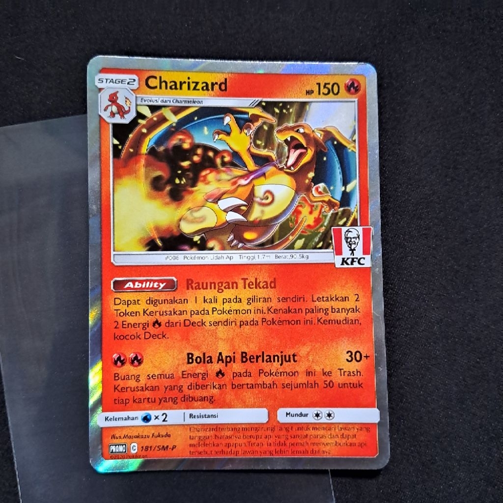 KARTU POKEMON CHARIZARD KFC