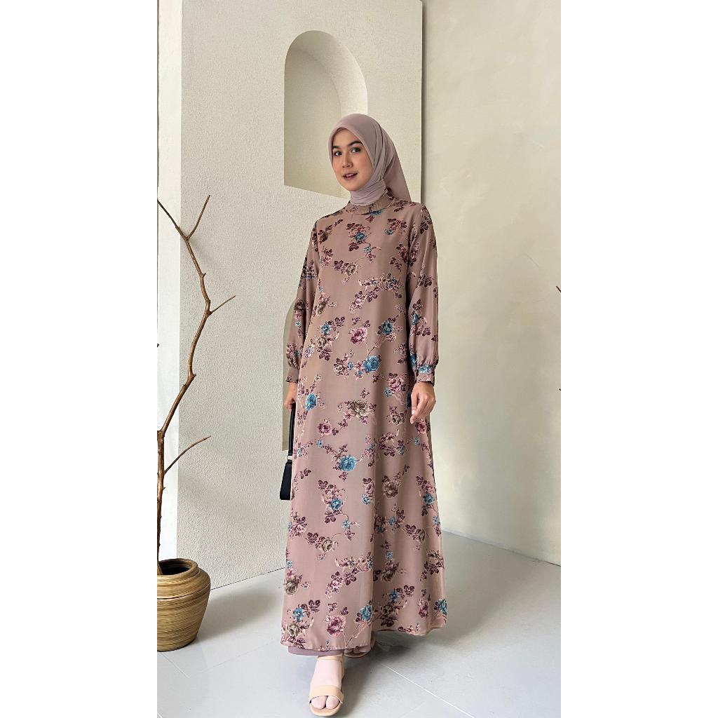 GAMIS CERUTY BRASO / BAJU WANITA MUSLIM/ WARNA DIABI ADIBA/ GROSIR TANAH ABANG
