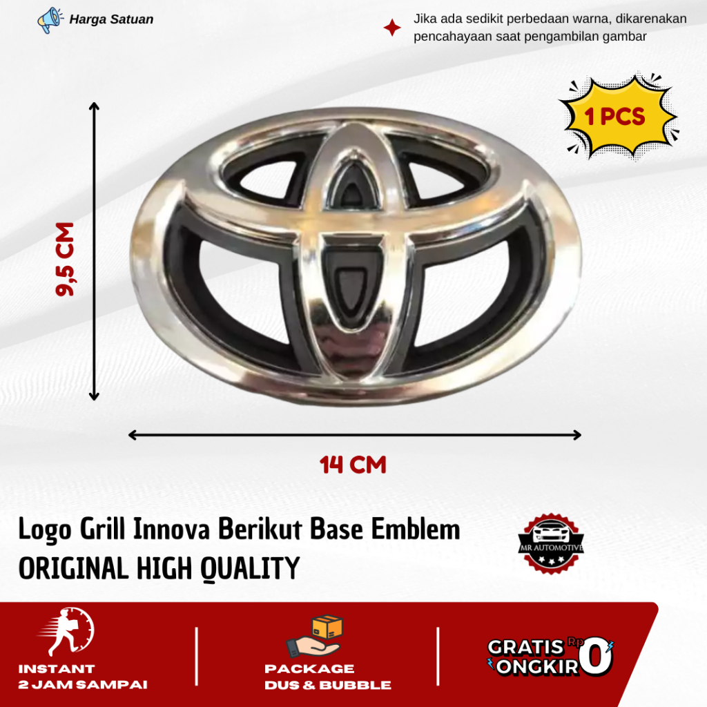 Logo Grill Innova Berikut Base Emblem 2014-2015 ORIGINAL