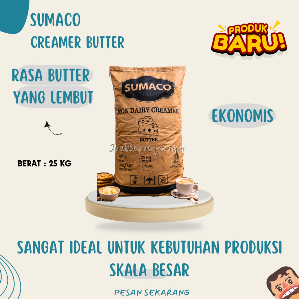 SUMACO Creamer Non Dairy 25 Kg | Krimer Nabati Pengganti Susu Untuk Makanan Maupun Minuman