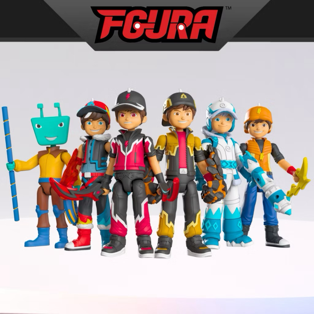 Fgura Boboiboy Gempa Halilintar Blizzard Frostfire Standard & Adudu Original Monsta Malaysia