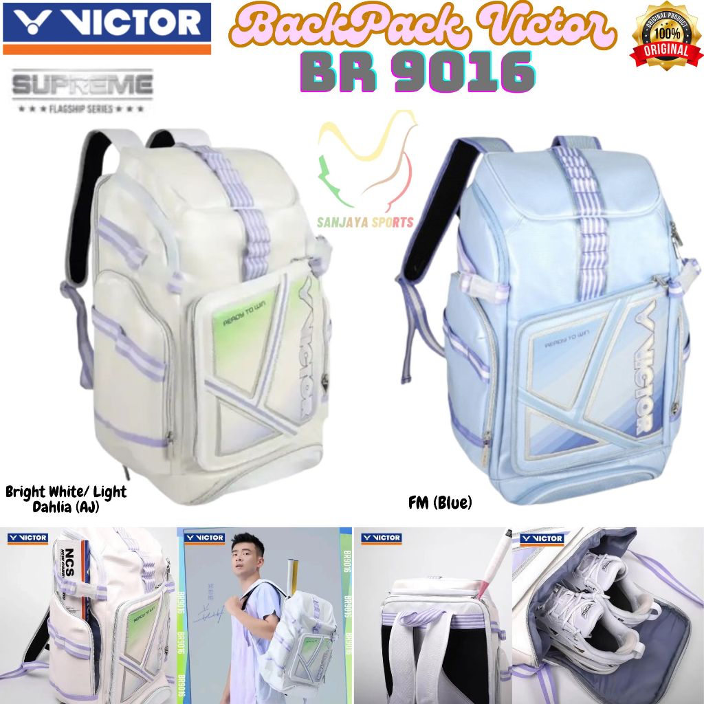 New Tas Ransel / Backpack Supreme Badminton Victor BR9016 / BR 9016 ORIGINAL