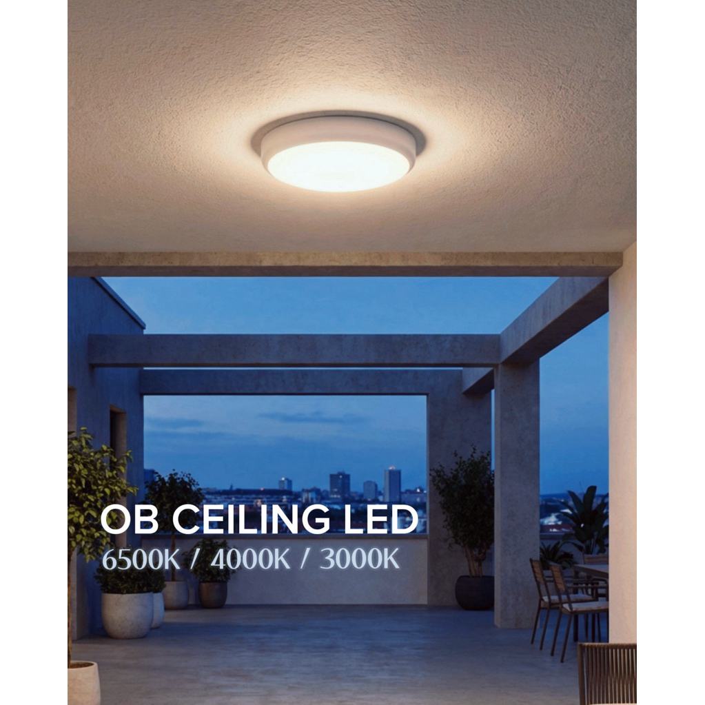 CEILING LED OB PLAFON DOWNLIGHT 80 WATT / 80W CAHAYA PUTIH / TRICOLOUR BARET