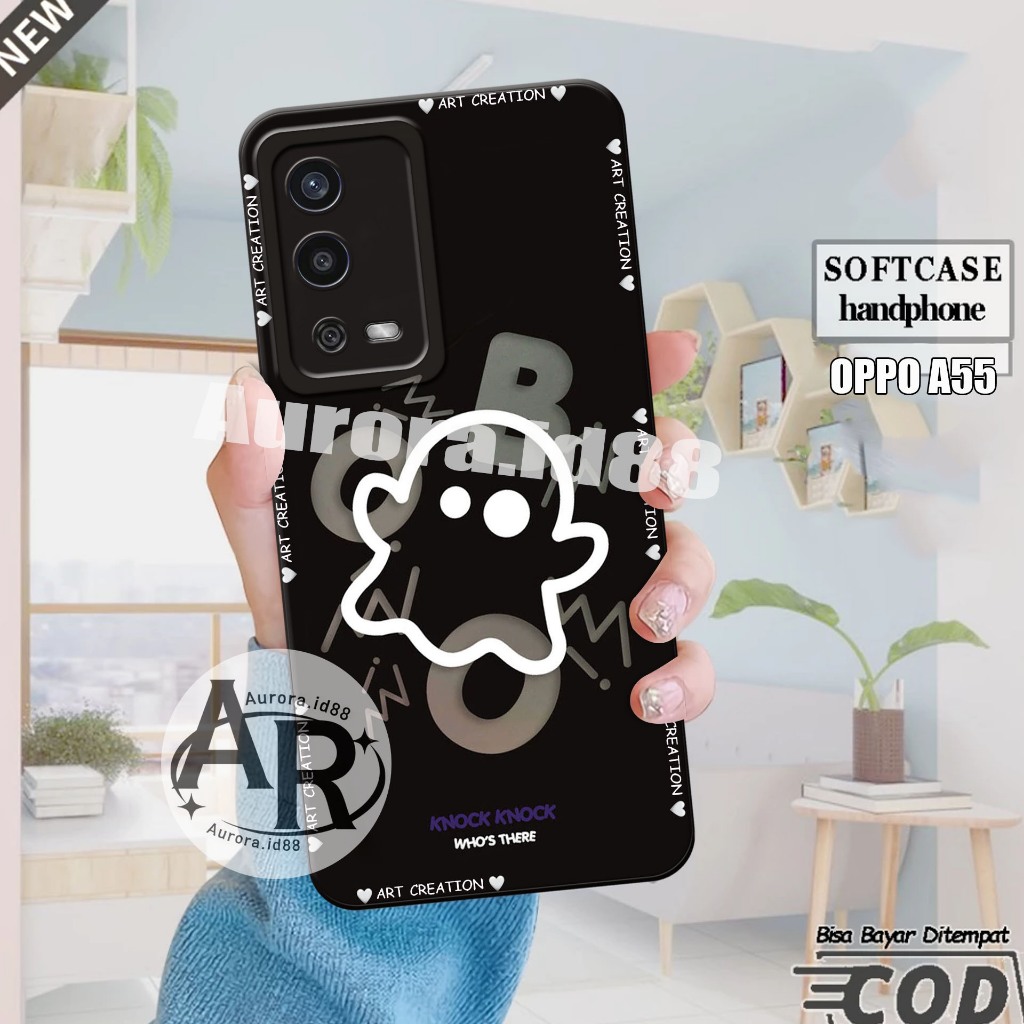 Softcase OPPO A55 - OPPO A16 - OPPO A54S - Casing Hp Oppo Pelindung hp - Silikon Mika - Aksesoris Hp
