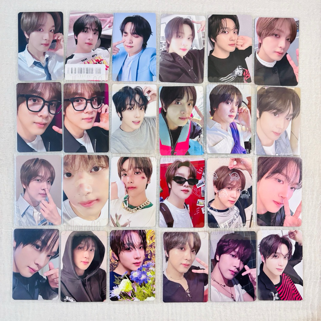 |Ready Stock| PC Photocard nct haechan hoodie kacamanata pelampung  zoom bunga kriwil meong pob bene