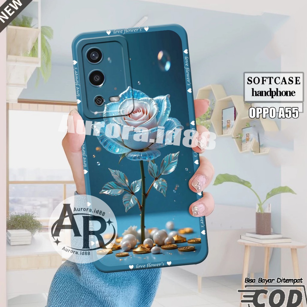 Softcase OPPO A55 - OPPO A16 - OPPO A54S - Casing Hp Oppo Pelindung hp - Silikon Mika - Aksesoris Hp
