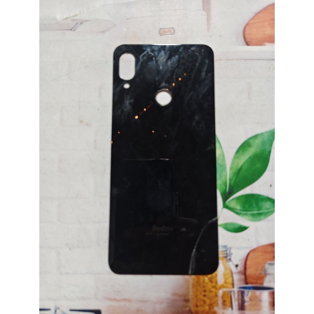 TUTUP ORIGINAL REDMI NOTE 7 COPOTAN MINUS RETAK SEHELAI SEPERRI DI FOTO