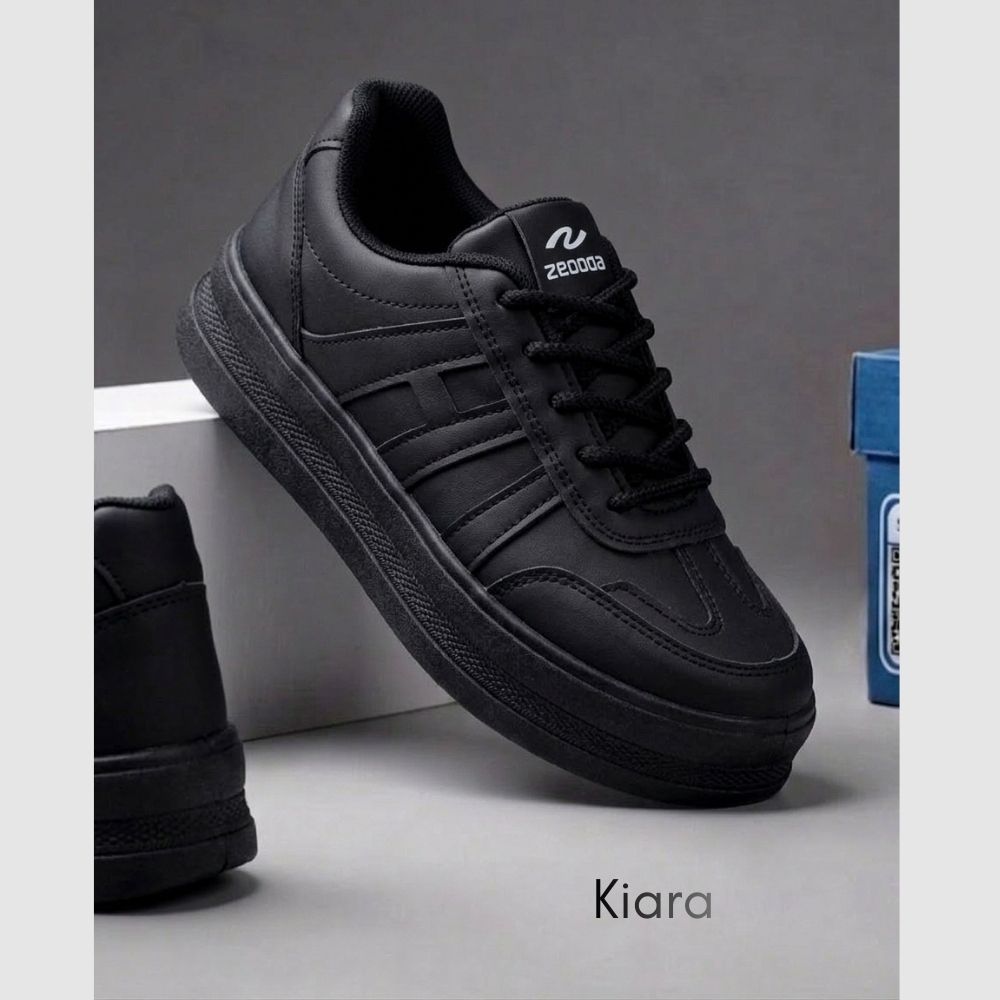 Zeodda Sepatu Sneakers Hitam Sekolah Edisi Back to School