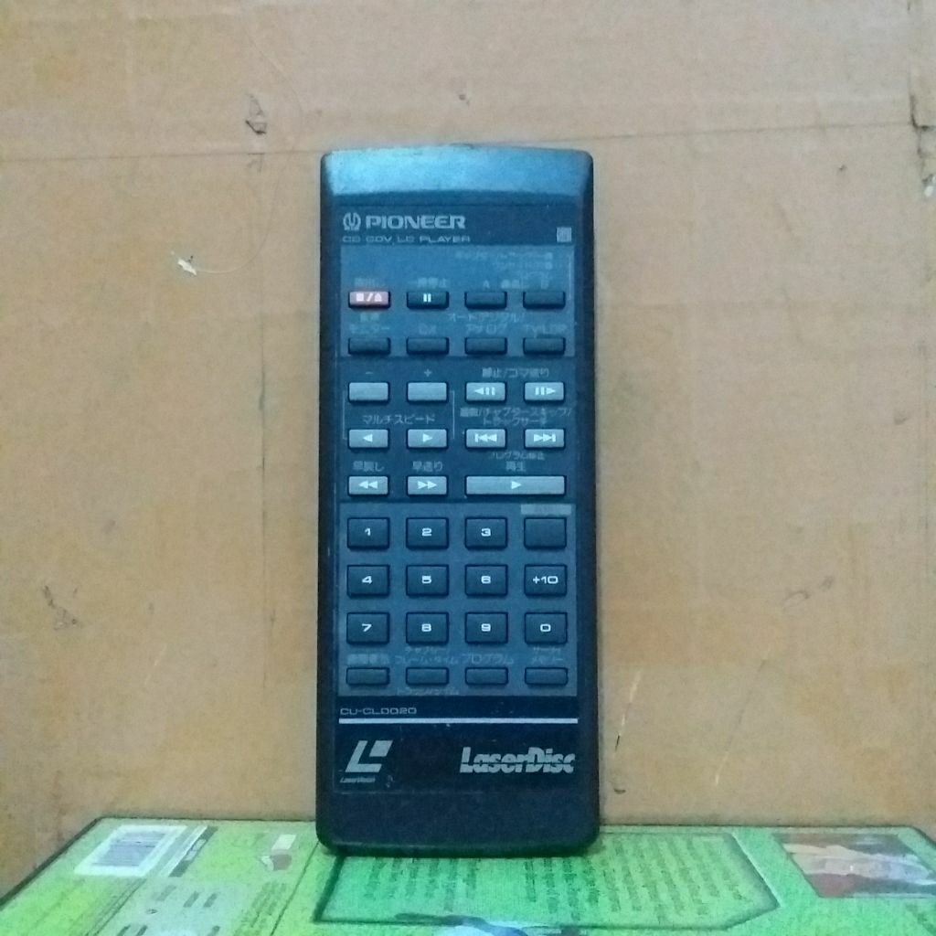 REMOTE CD CDV LD PLAYER PIONEER SERI CU-CLD020 ORIGINAL