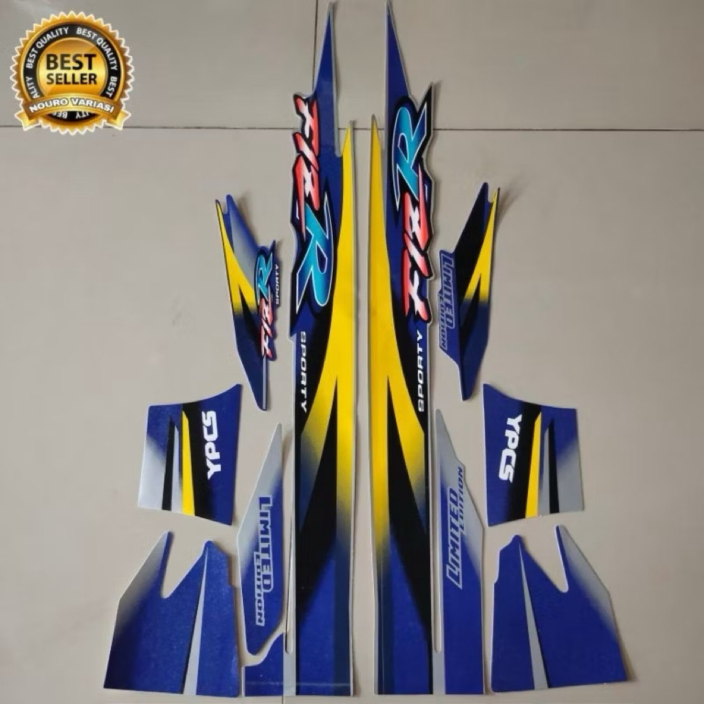 striping yamaha fizr f1zr fiz r limited biru kuning edition stiker kualitas terbaik termurah