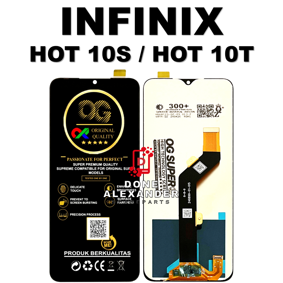 LCD TOUCHSCREEN INFINIX HOT 10S / HOT 10T ORIGINAL 100% FULLSET