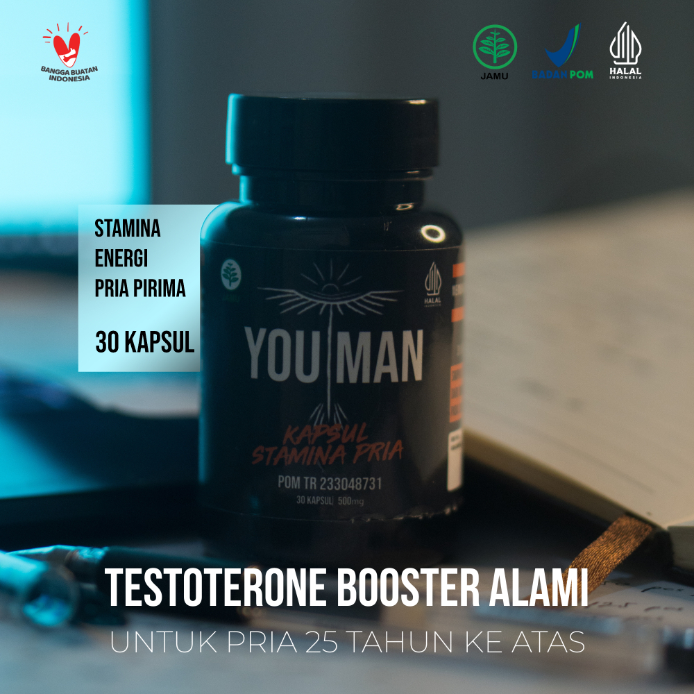 [YOUMAN HERBAL SUPPLEMENT] 30 Kapsul Testosteron Booster