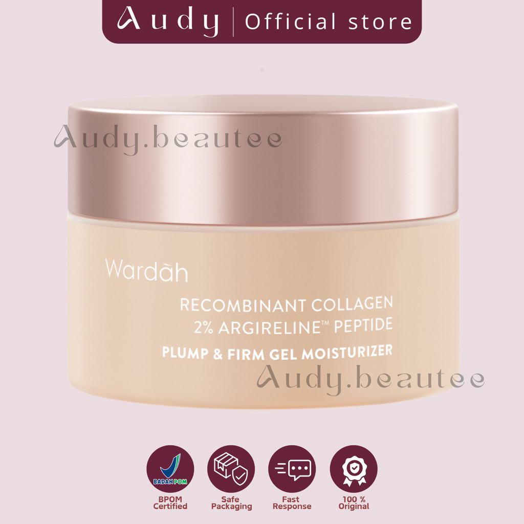 AUDYBEAUTEE - WARDAH Collagen Moisturizer - Plump & Firm Recombinant Collagen + 2% Argireline Peptid