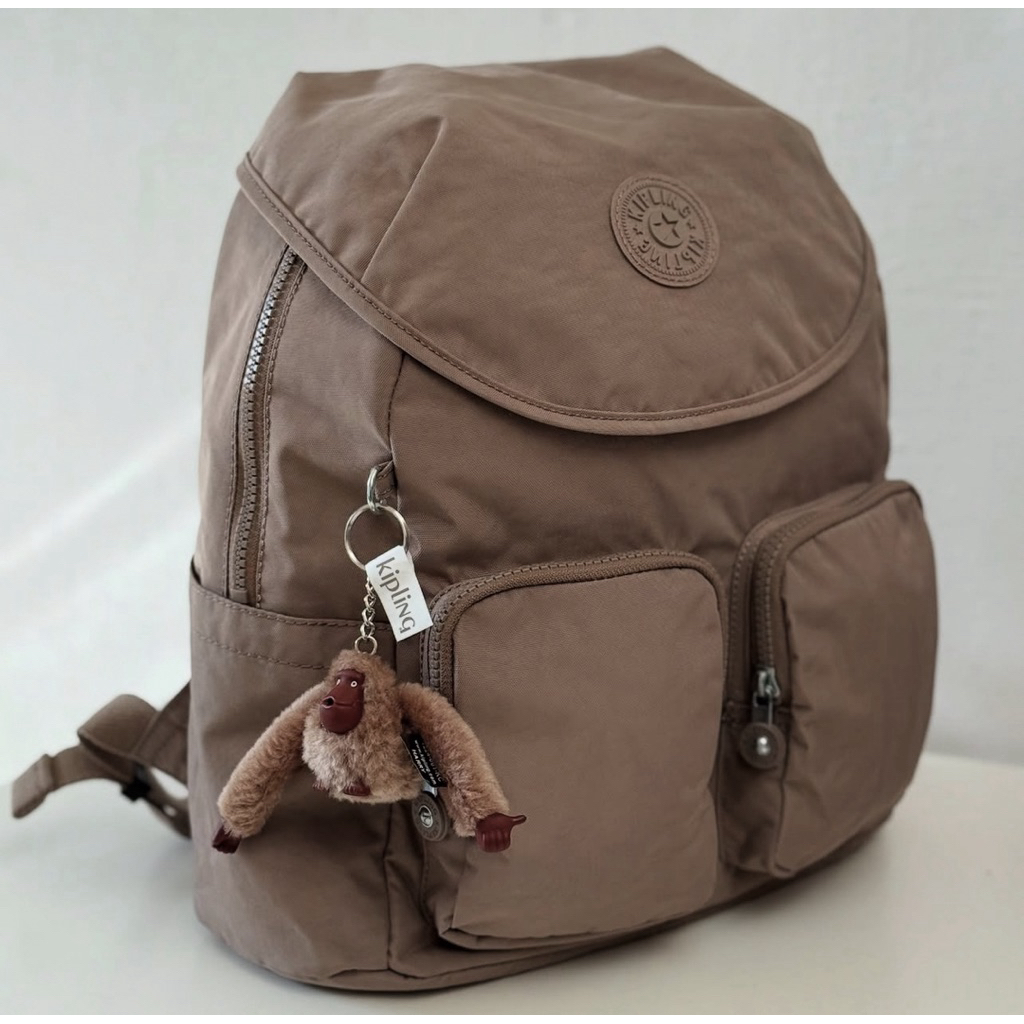 Kipling Fiona Medium Backpack - Taupe Original