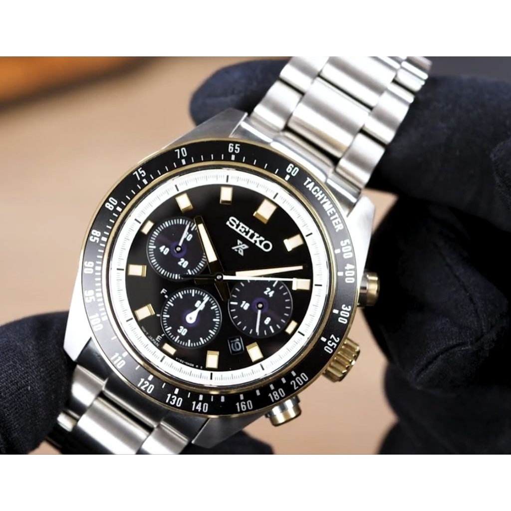Seiko Prospex SSC947P1 SSC941 Circuit Race SeiTona Speedtimer Solar Chronograph Stainless (Second)