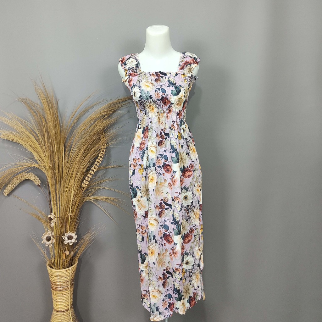 KERUT PANJANG BALI DRESS KERUT PANJANG BALI (pilih motif)