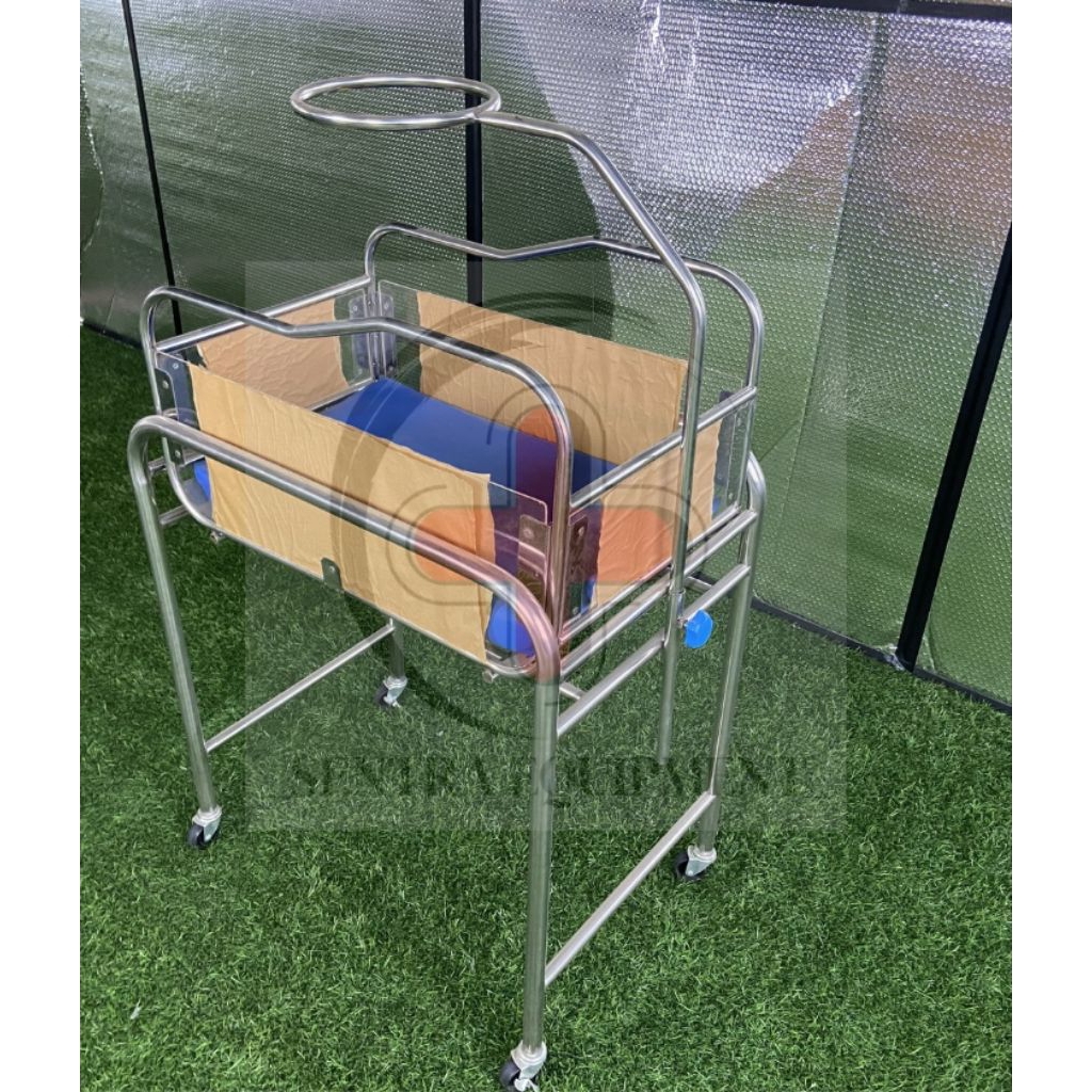 box bayi stainless stell/tempat tidur bayu baru melahirkan/baby box stainless stell
