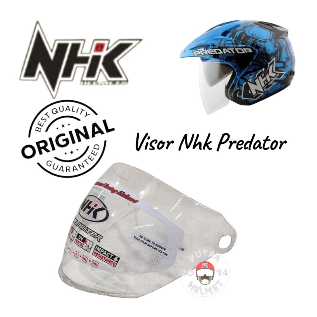 Kaca Helm NHK Predator Original | Visor Original NHK predator