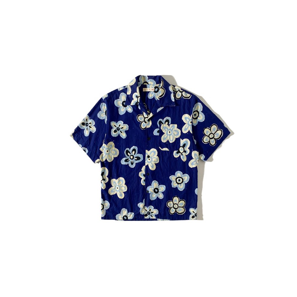 Shirt Oversize Open Collar Uniqlo x Marni SS22 Preloved Original