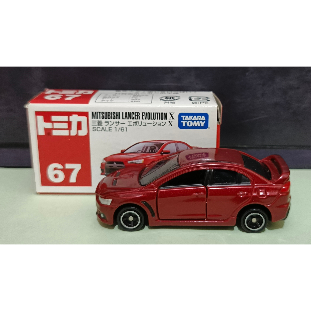 Diecast Tomica 67 MITSUBISHI LANCER EVOLUTION X