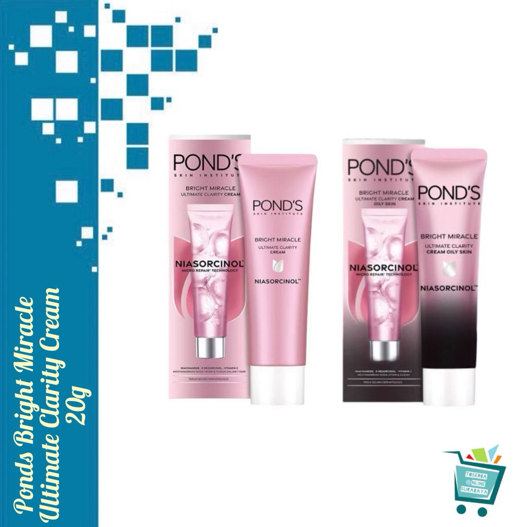 Ponds Bright Miracle Ultimate Clarity Cream Norma / Oily Skin / Serum Day Cream for Oily Cream 20gl
