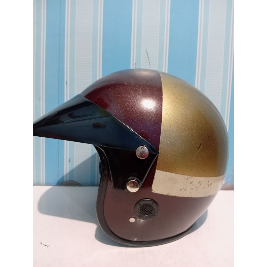 helem  polisi ori gading jadul lawasan