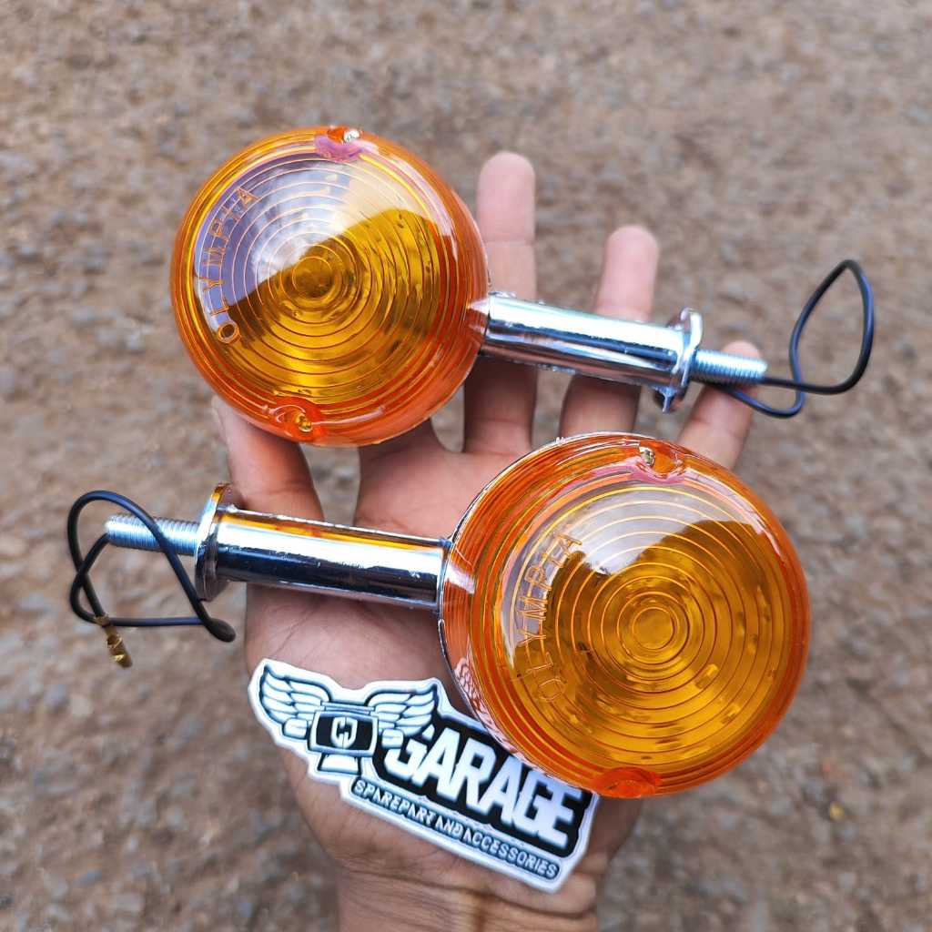 Sein Yamaha L2g Tangkai PANJANG 2 PCS Sein BELAKANG YB100 riting YL2G sen RS100 GOOD QUALITY