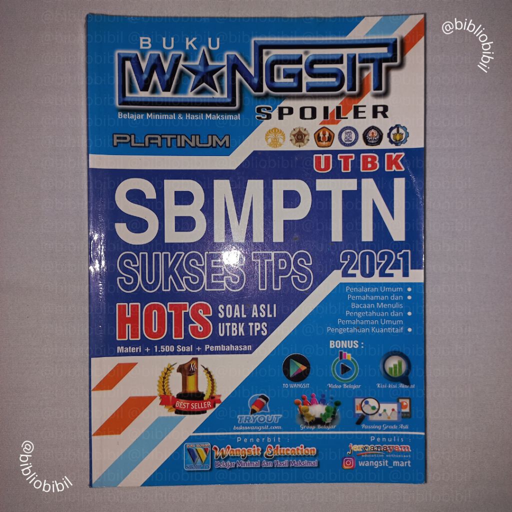 [Preloved] Buku Wangsit TPS SBMPTN UTBK 2021