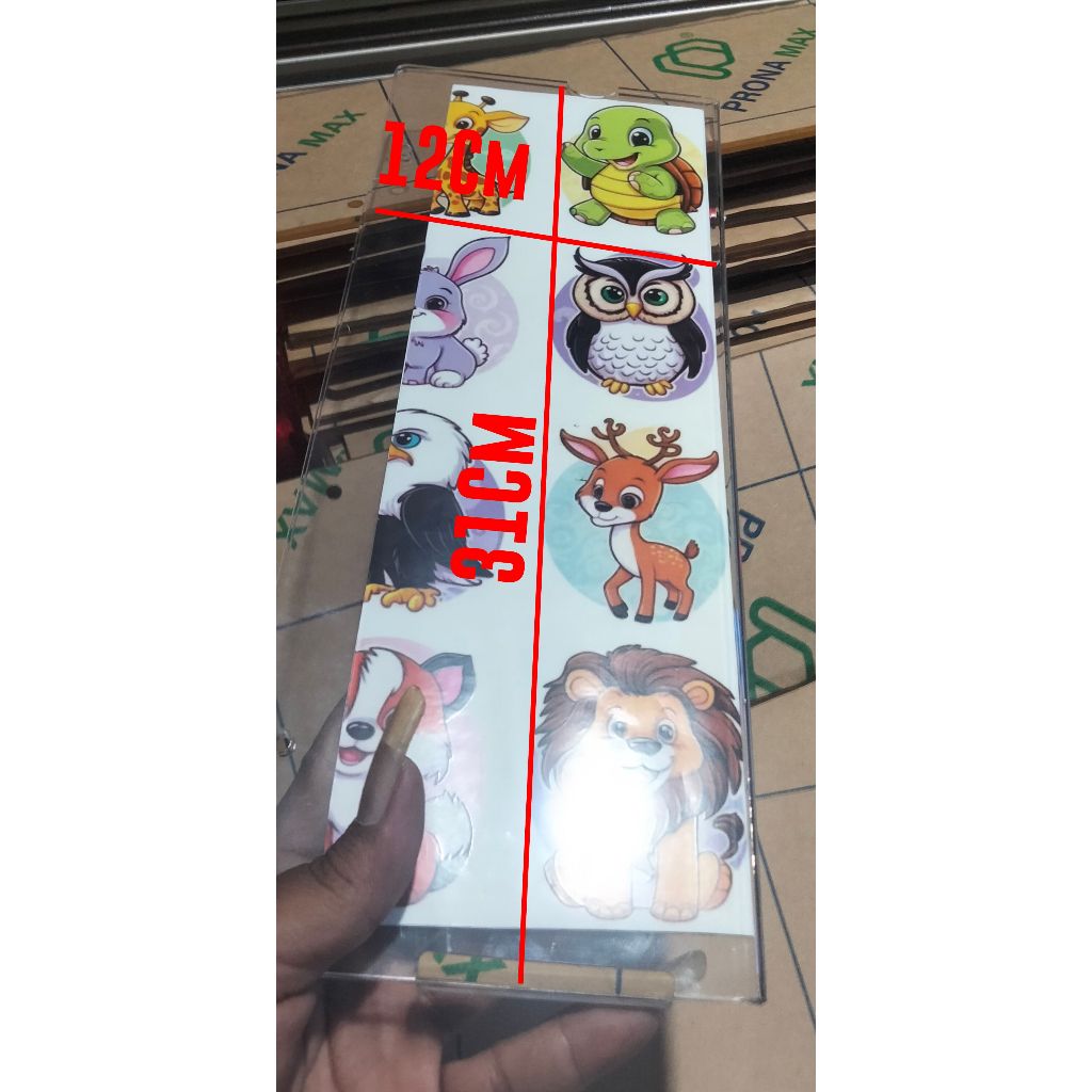 papan nama akrilik gantung