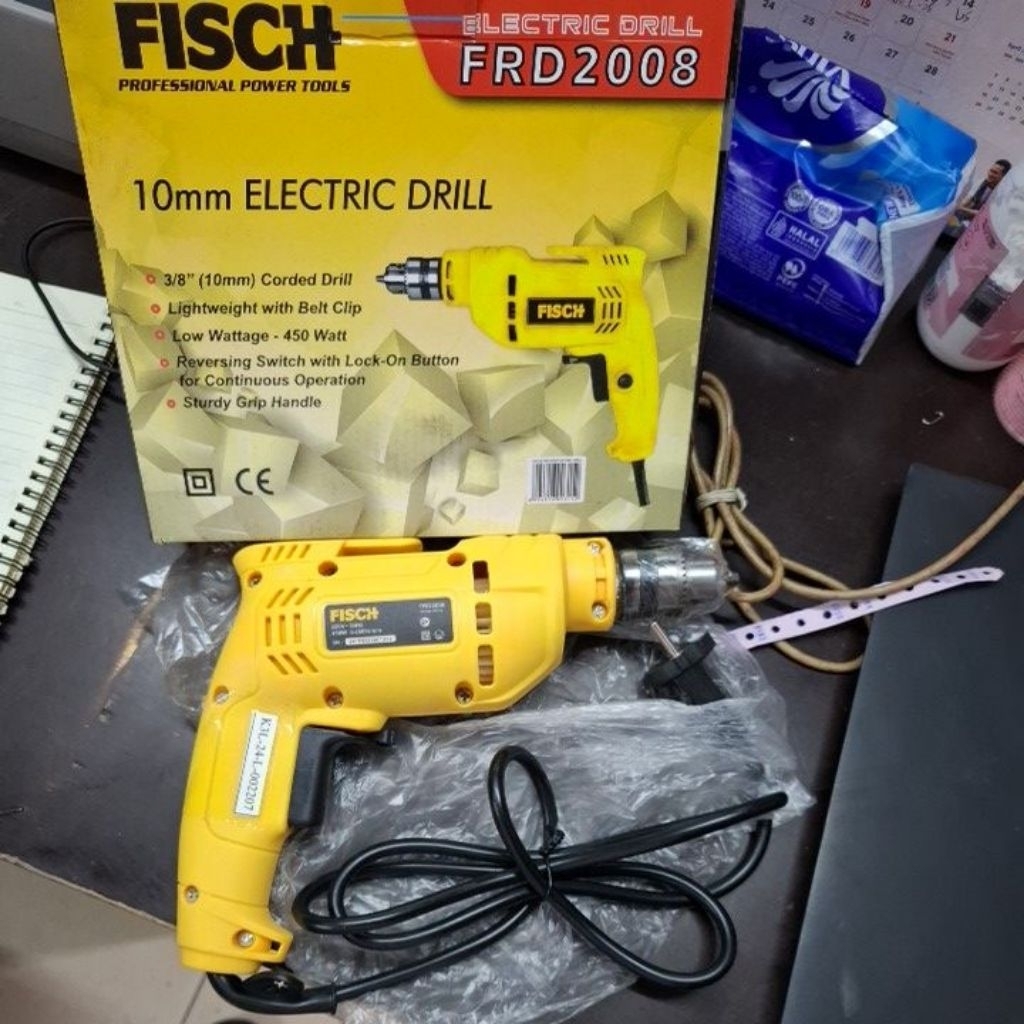 bor listrik merk fisch 10mm