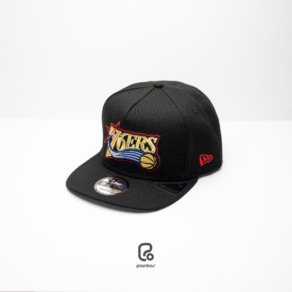 TOPI NBA ORIGINAL NEW ERA 9FIFTY A FRAME PHILADELPHIA 76ERS BLACK