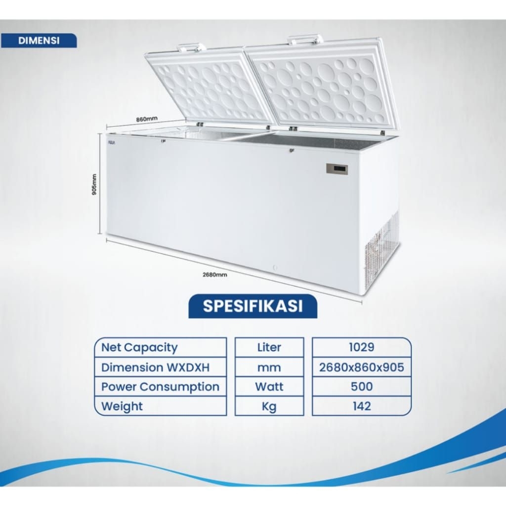 AQUA CHEST FREZEER AQF-1200EC | AQF1200EC