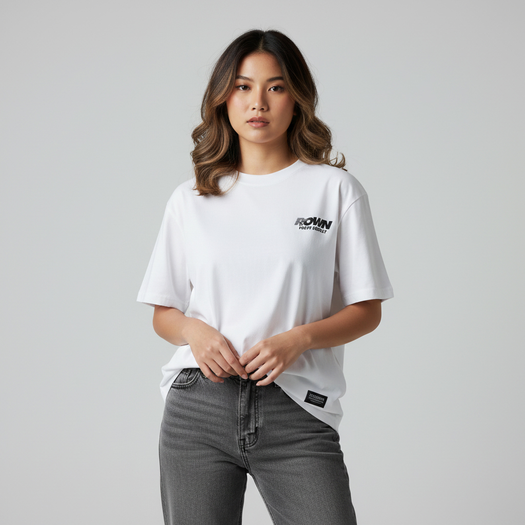 [COD] Rown Division Kaos Pendek || Tompkins White T-Shirt Original Tee