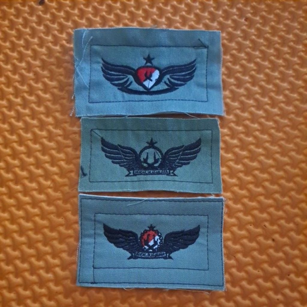 Bordir atribut PDL sage green brevet wing PSM pencak silat militer tanpa perkeras