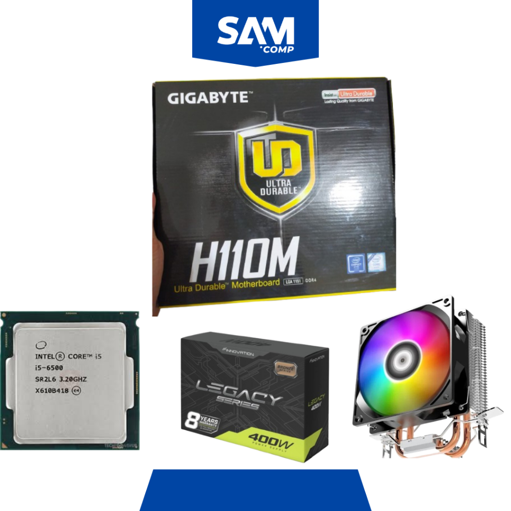 PAKET PROC INTEL I5 6500 + MOTHERBOARD H110 INTEL 1151 GARANSI 1 TAHUN