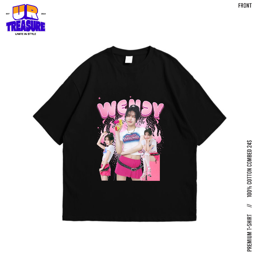 TShirt WENDY RED VELVET Kaos Oversize Wendy by URTreasure / OOTD KPOP