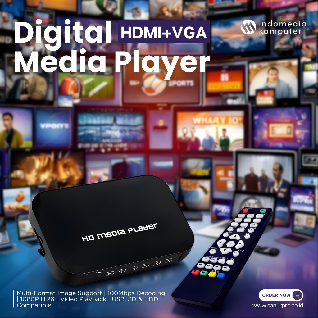 HDMI+VGA MEDIA PLAYER Full HD Media Player