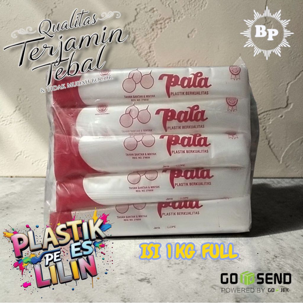 KANTONG PLASTIK PE ES LILIN PALA ISI 1KG UKURAN 3 x 20 CM