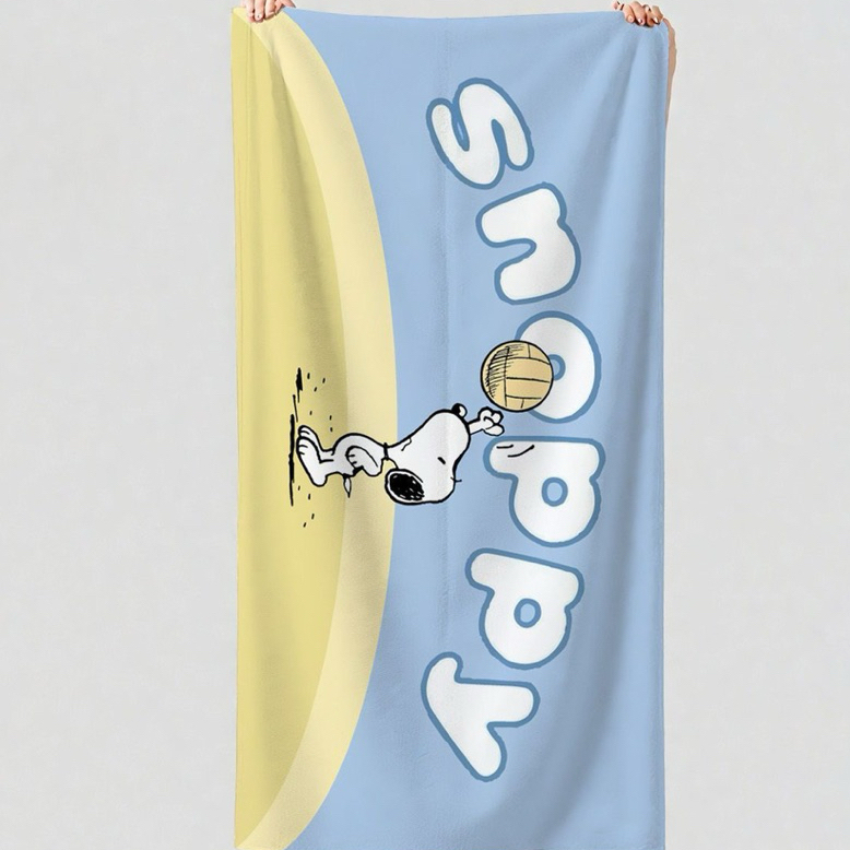 [PREORDER] Snoopy Handuk Mandi & Olahraga – Towel Serbaguna Renang, Gym, Pantai